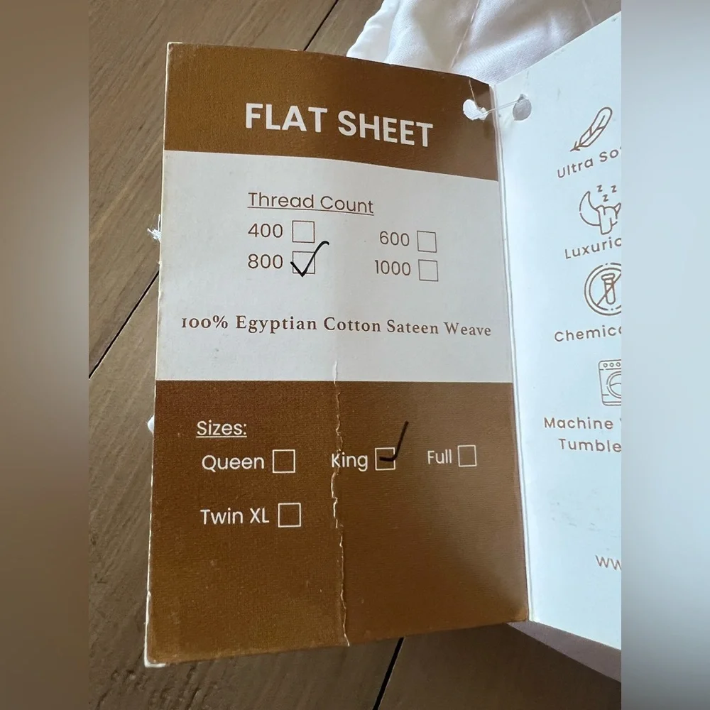 New Good Sleep Bedding Ivory Flat Sheet